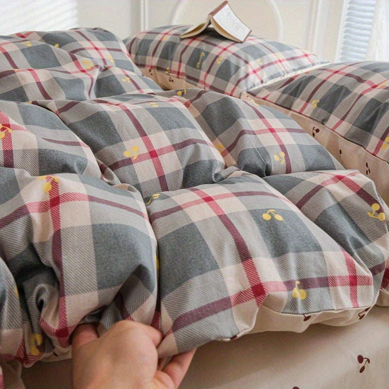 Lattice Bow 4-in-1 Duvet Set