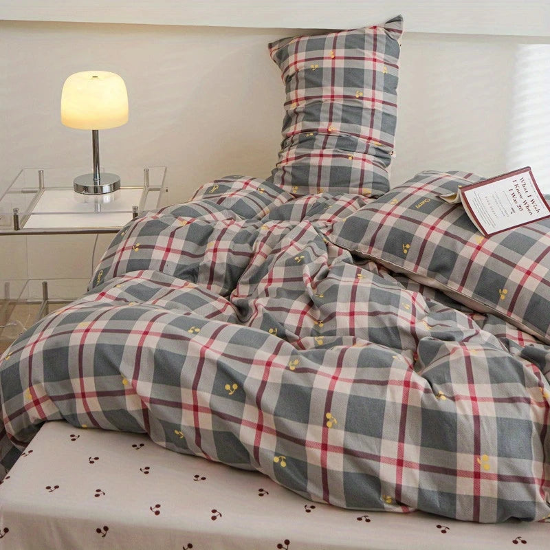 Lattice Bow 4-in-1 Duvet Set