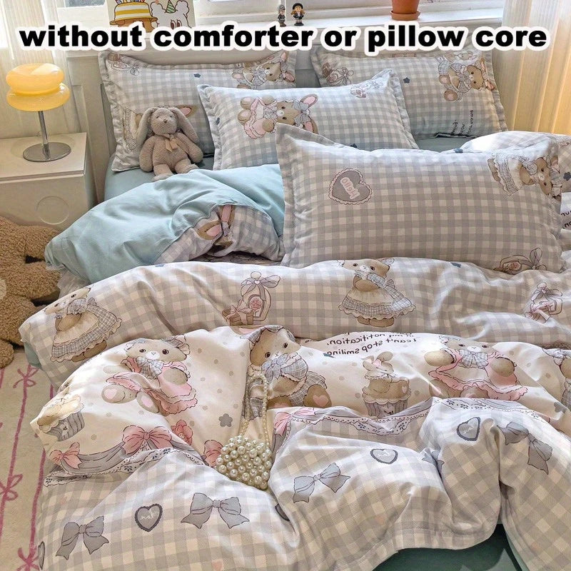 Cute Rabbit 4-in-1 Duvet Set