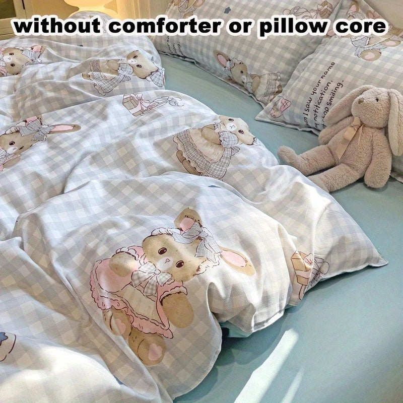 Cute Rabbit 4-in-1 Duvet Set