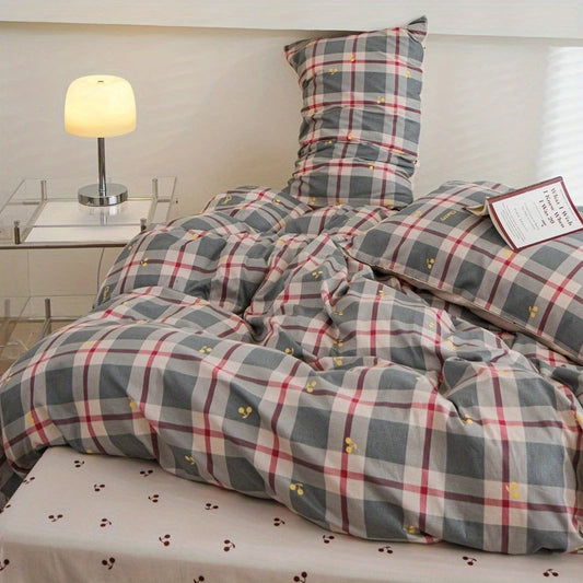 Lattice Bow 4-in-1 Duvet Set