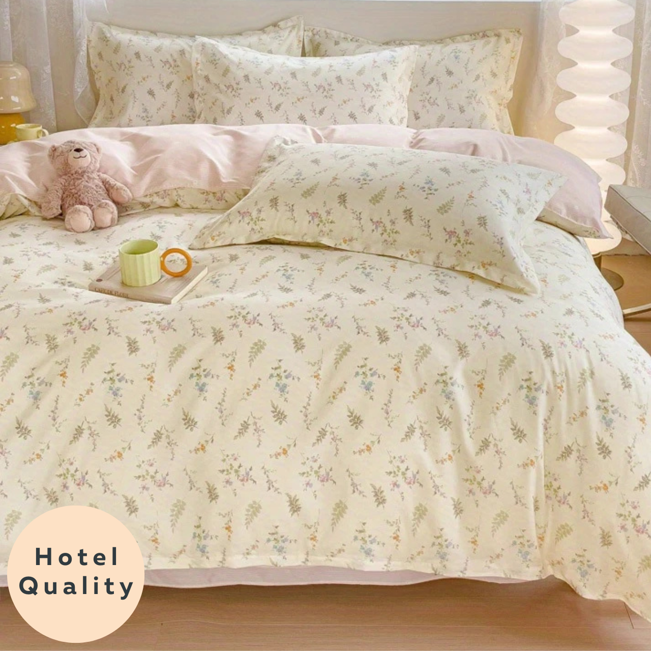 Floral Clean 4-in-1 Duvet Set