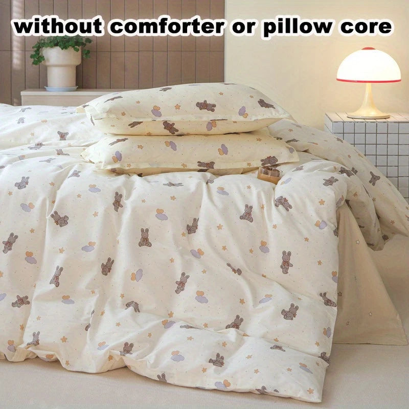 Cartoon Bunnies 4-in-1 Duvet Set