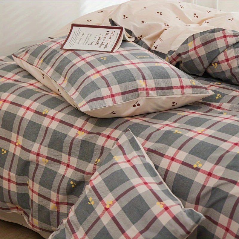 Lattice Bow 4-in-1 Duvet Set