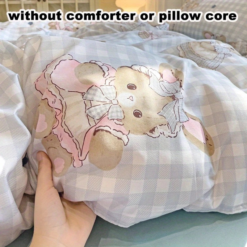 Cute Rabbit 4-in-1 Duvet Set