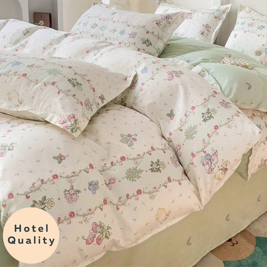 Bunny Couple 4-in-1 Duvet Set