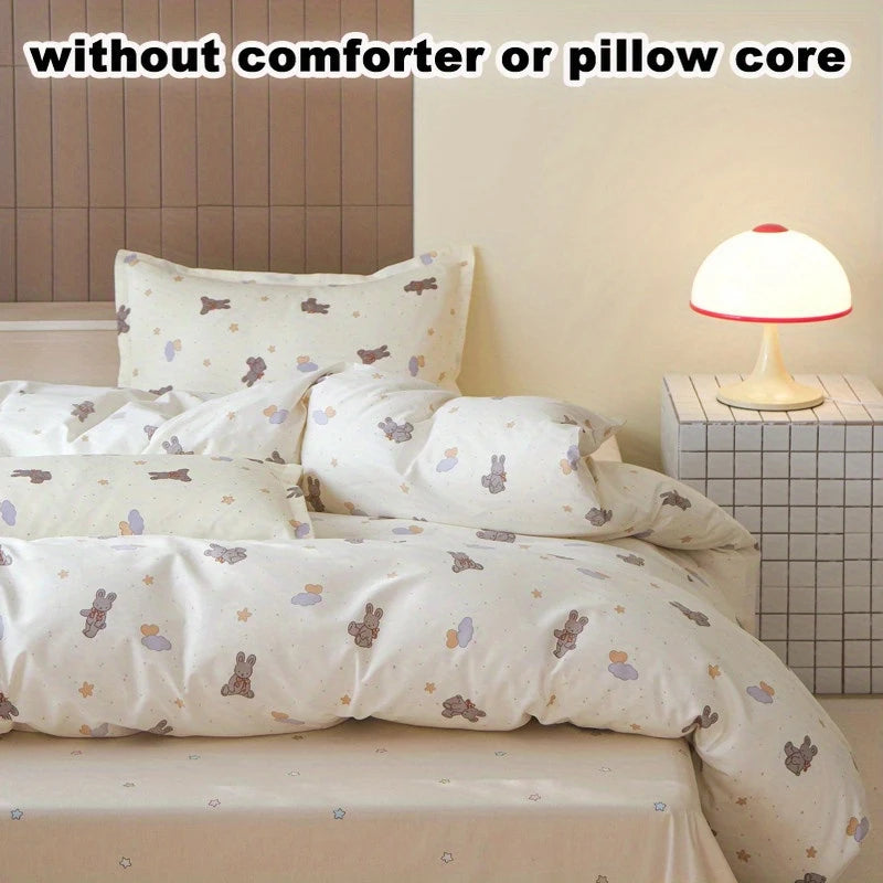 Cartoon Bunnies 4-in-1 Duvet Set