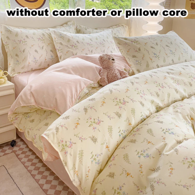 Floral Clean 4-in-1 Duvet Set